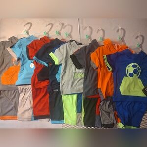 Baby Boys Bundle of 8 Outfits Athletic Works Shirt & Shorts Set Size 6-9 Months